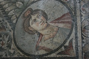 Roman mosaic seen in the British Museum
